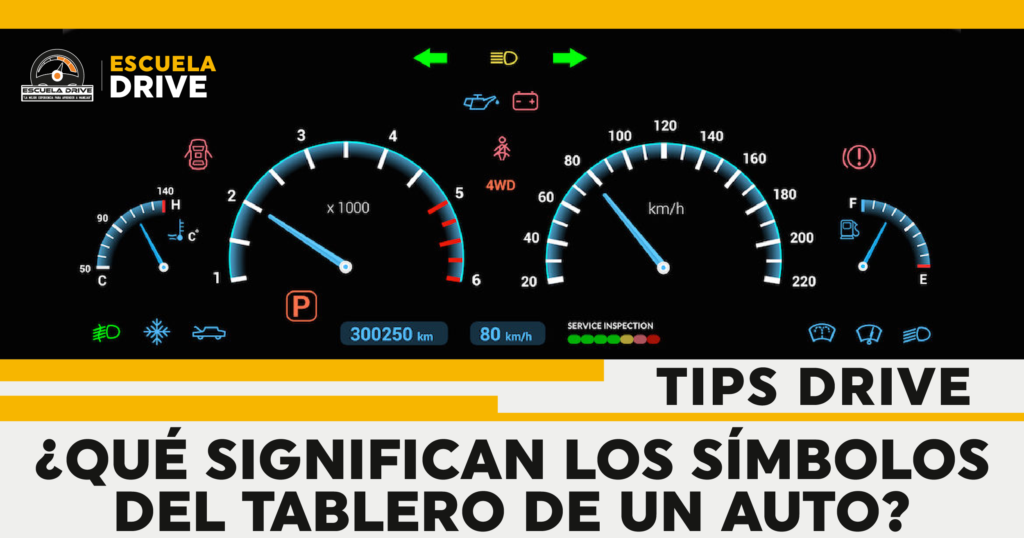 ¿quÉ Significan Los SÍmbolos Del Tablero De Un Auto Escuela Driveemk 5029